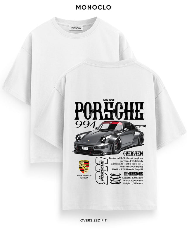 Футболка Monoclo Porsche 994 - shop_name Білий