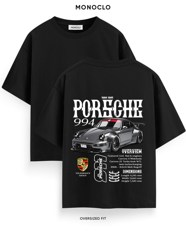 Футболка Monoclo Porsche 994 - shop_name Чорний