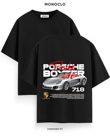 Футболка Monoclo Porsche Boxster 718 – Чорний