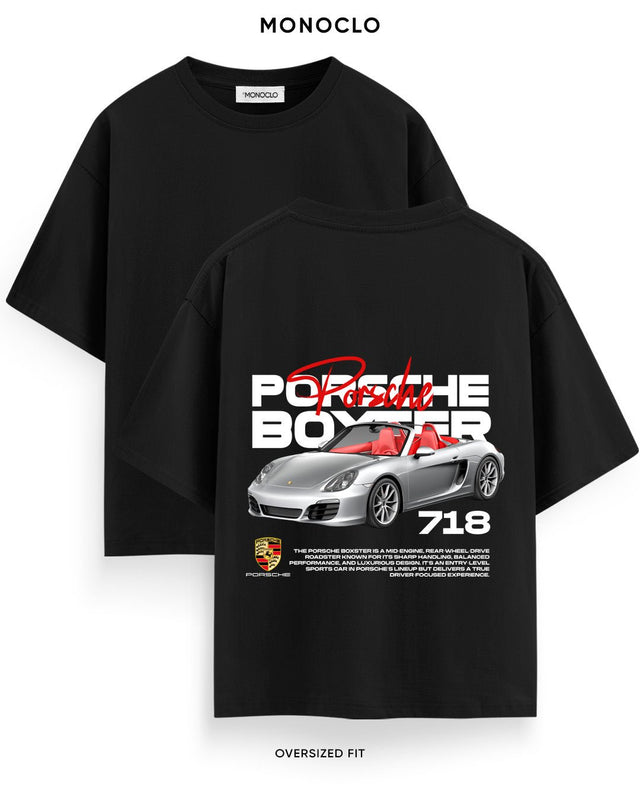 Футболка Monoclo Porsche Boxster 718 - shop_name Чорний