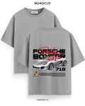 Футболка Monoclo Porsche Boxster 718 - shop_name Сірий