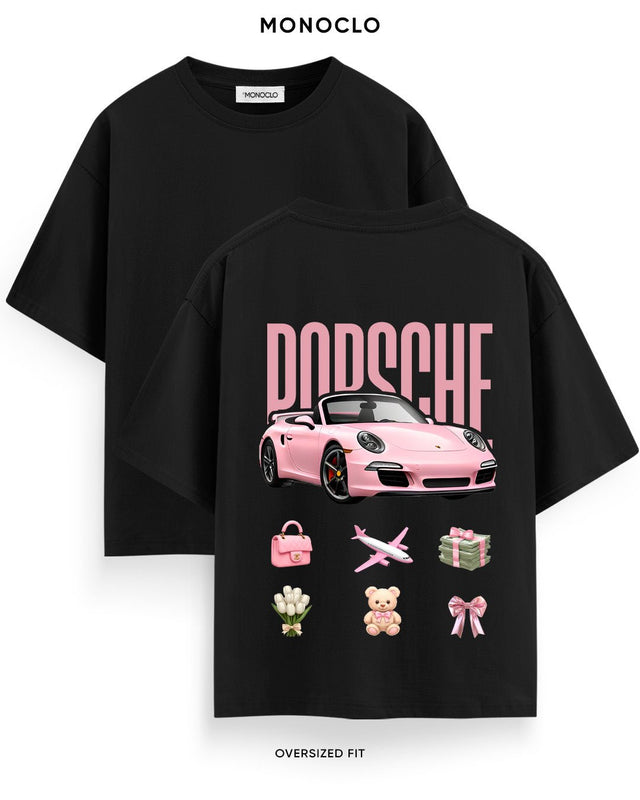 Футболка Monoclo Porsche Pink Vibe - shop_name Чорний