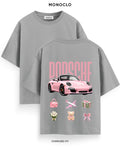 Футболка Monoclo Porsche Pink Vibe - shop_name Сірий