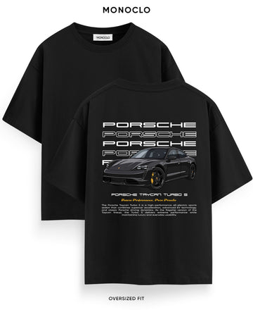 Футболка Monoclo Porsche Taycan Turbo S – Чорний