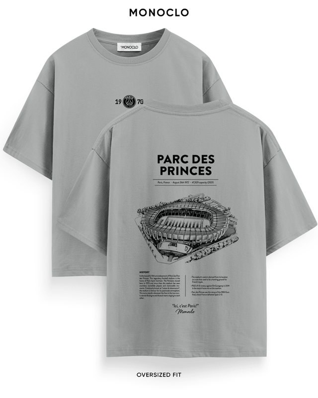 Футболка Monoclo PSG Parc des Princes – Сірий
