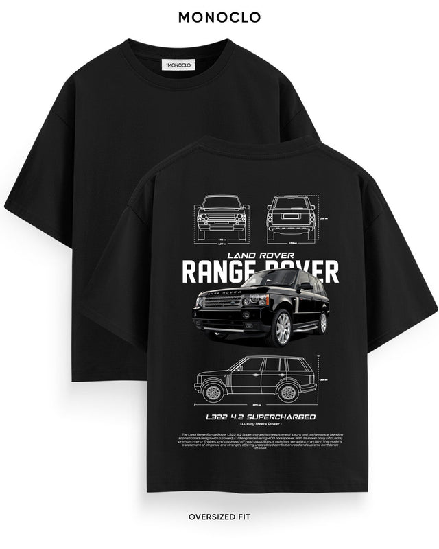 Футболка Monoclo Range Rover L322 Supercharged - shop_name Чорний