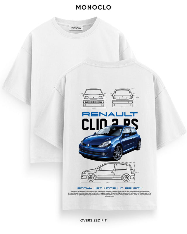 Футболка Monoclo Renault Clio 2 RS - shop_name Білий