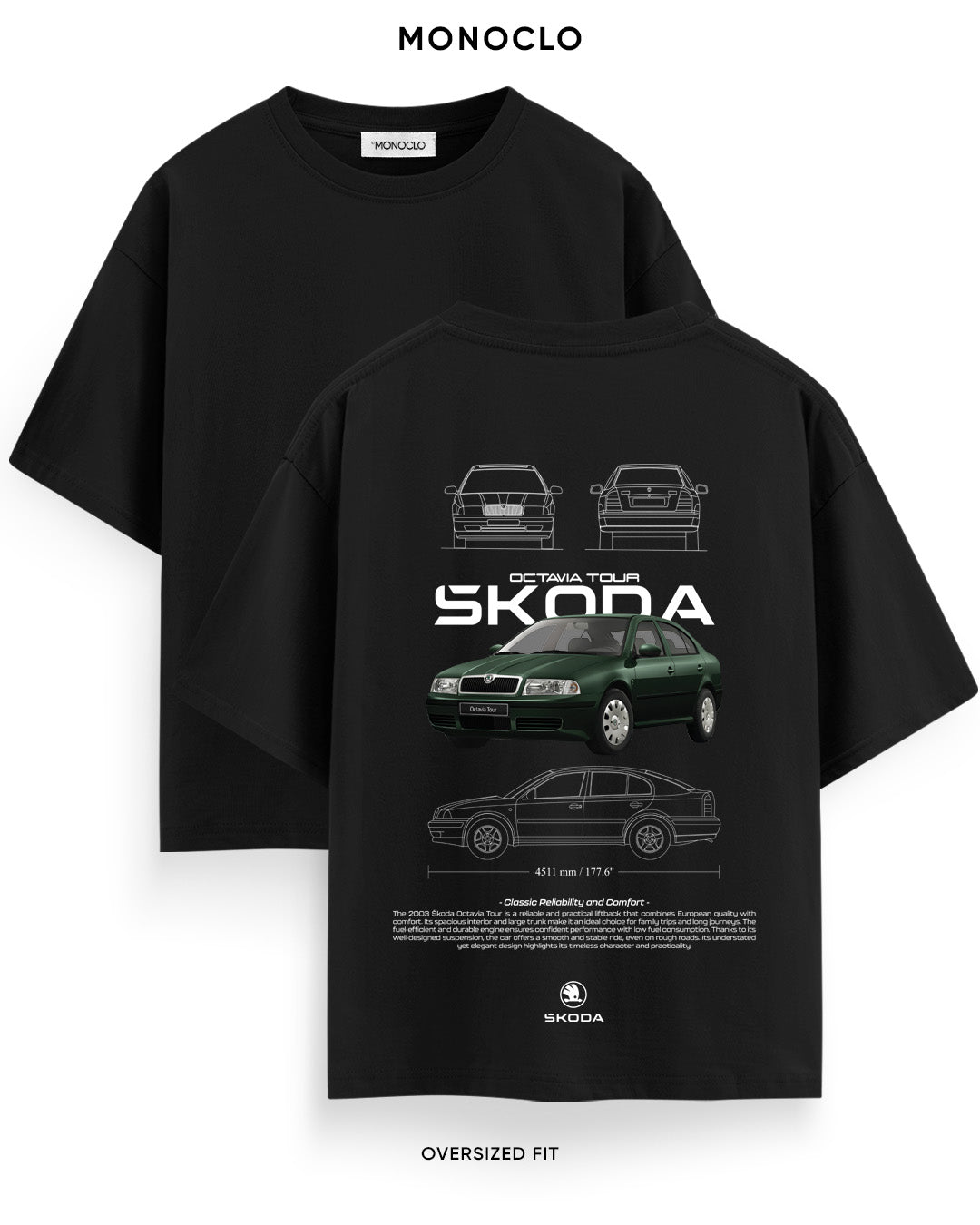 Футболка Monoclo Skoda Octavia Tour - MONOCLO UA