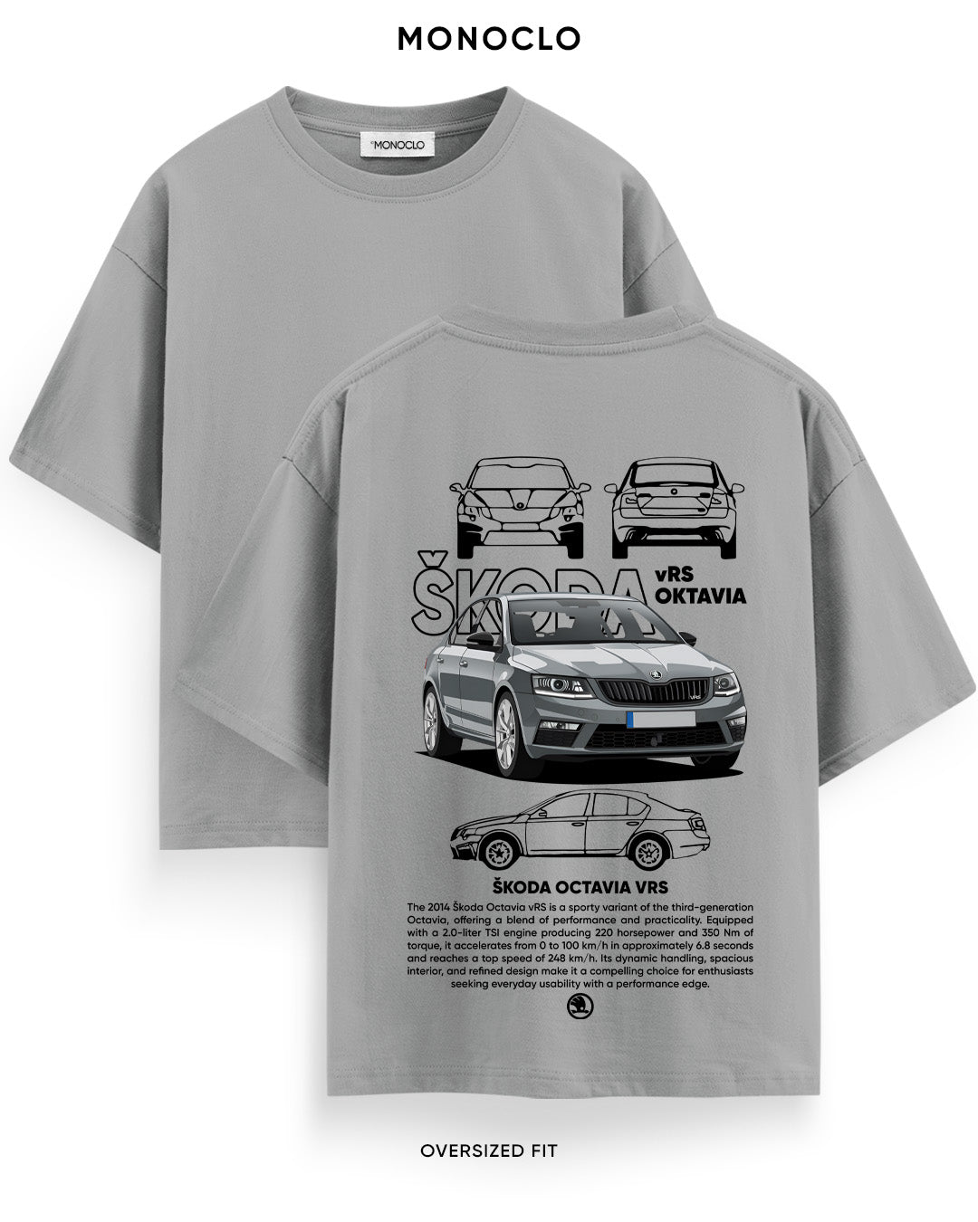 Футболка Monoclo Skoda Octavia vRS 2 - MONOCLO UA