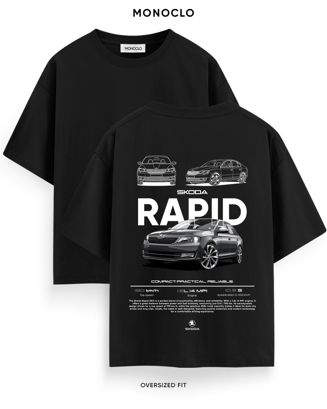 Футболка Monoclo Skoda Rapid - MONOCLO UA