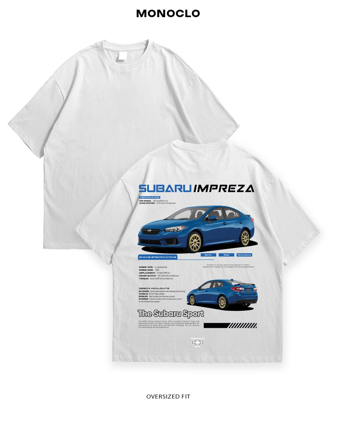 Футболка Monoclo Subaru Impreza Sport - MONOCLO UA