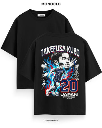 Футболка Monoclo Takefusa Kubo #20 Japan WC 2026 – Чорний