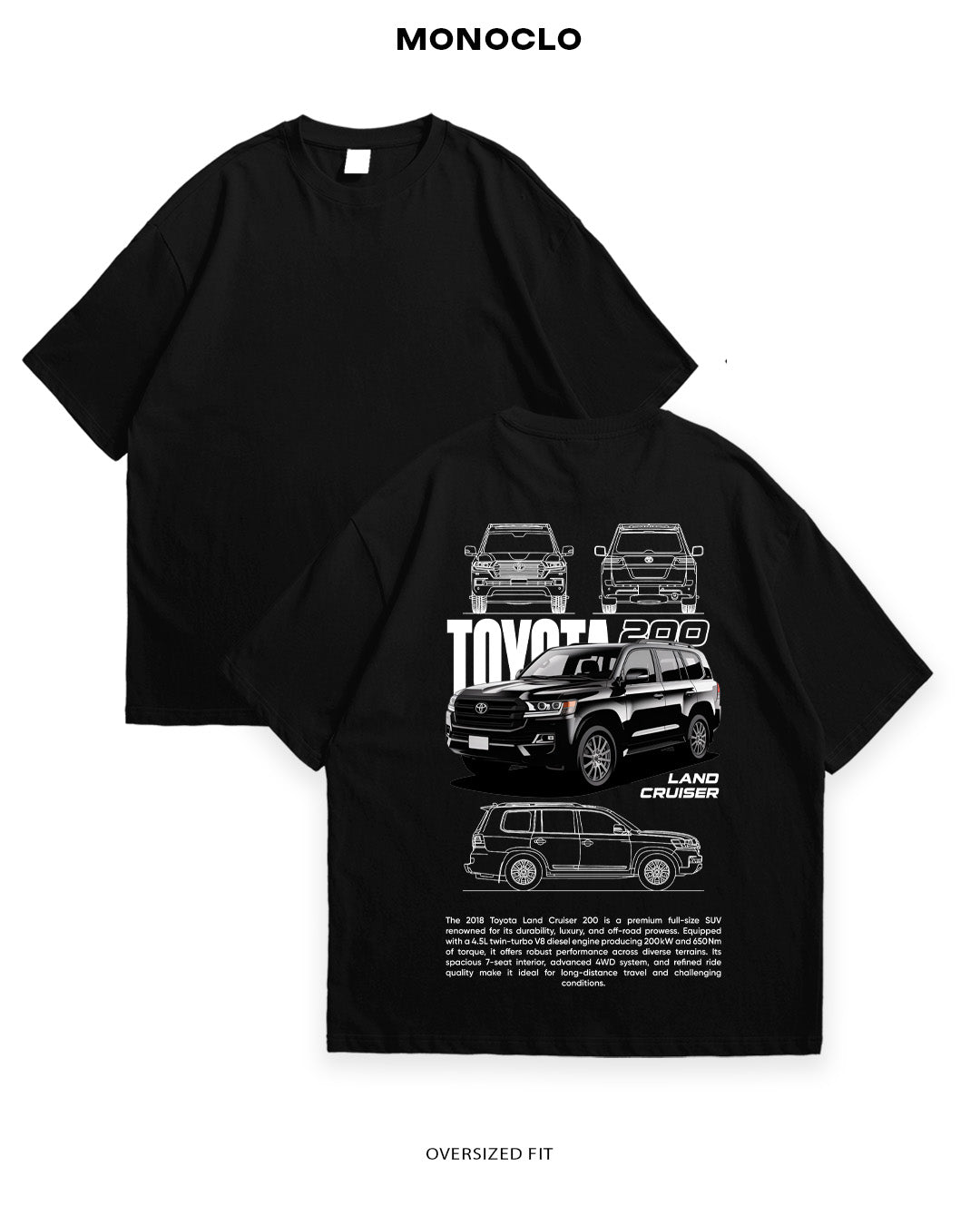 Футболка Monoclo Toyota Land Cruiser 200 - MONOCLO UA