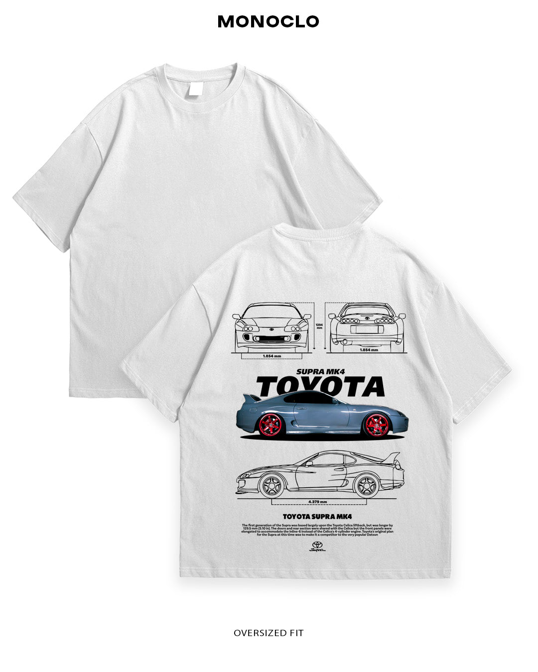 Футболка Monoclo Toyota Supra A80 - MONOCLO UA