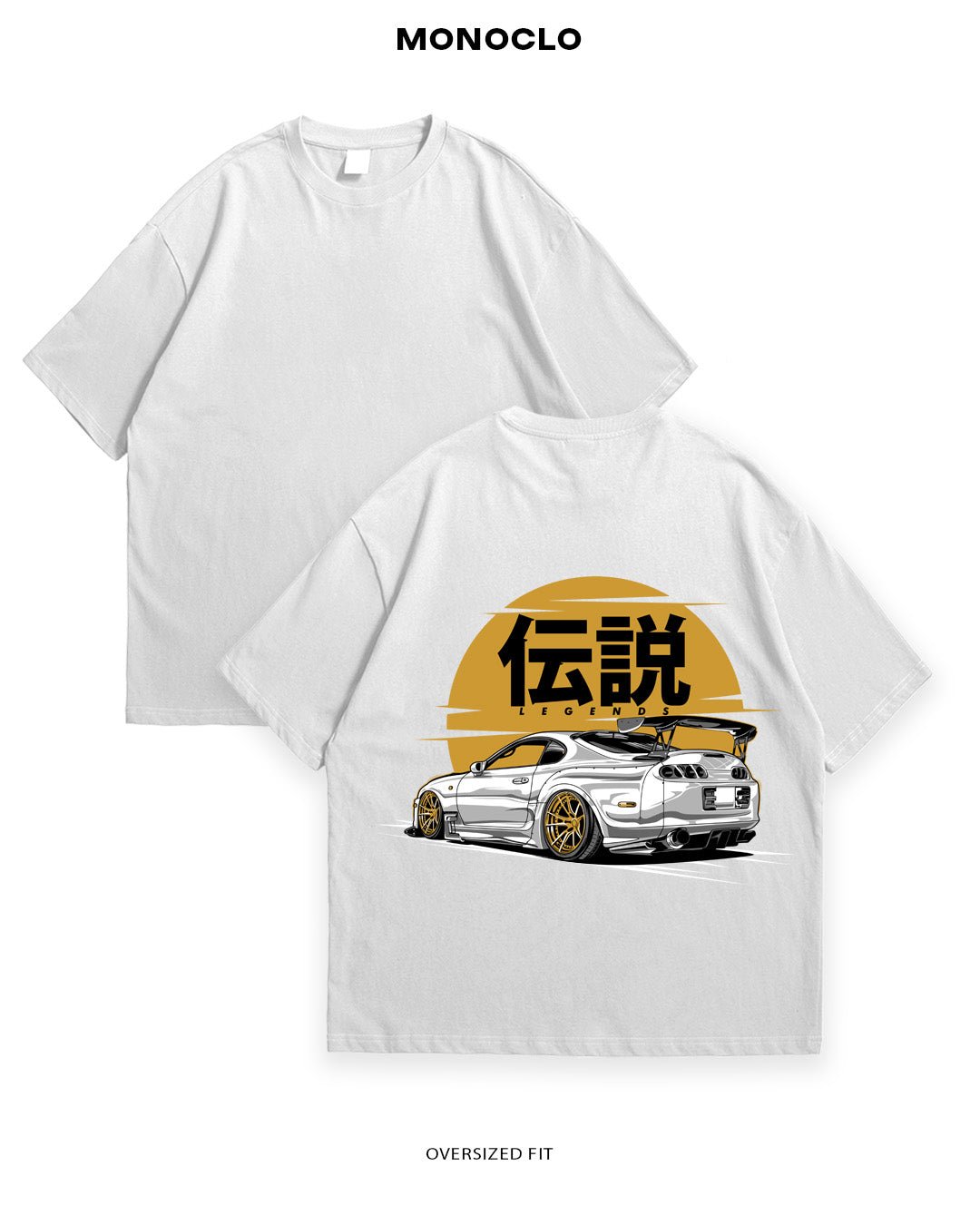 Футболка Monoclo Toyota Supra White - MONOCLO UA