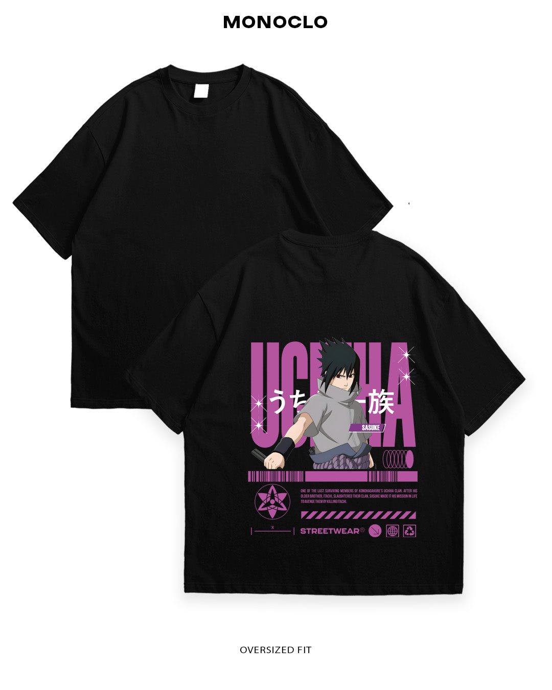 Футболка Monoclo UCHIHA SASUKE - MONOCLO UA