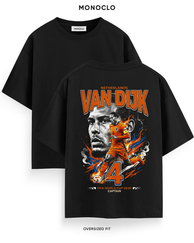 Футболка Monoclo Virgil van Dijk #4 Netherlands WC 2026