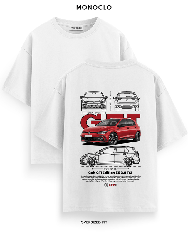 Футболка Monoclo Volkswagen Golf GTI Edition 50 – Білий