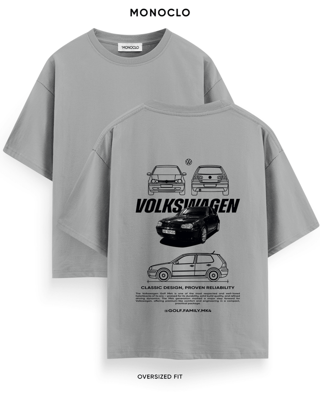 Футболка Monoclo Volkswagen Golf MK4 Family – Сірий