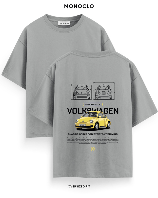 Футболка Monoclo Volkswagen New Beetle Yellow – Сірий
