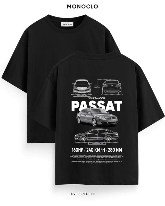 Футболка Monoclo Volkswagen Passat B6 2007 – Чорний