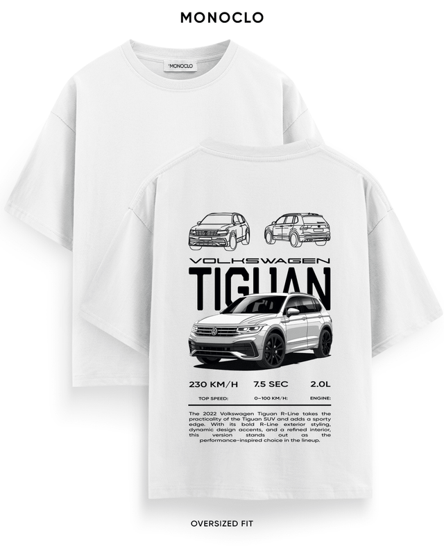 Футболка Monoclo Volkswagen Tiguan R-Line 2022 – Білий