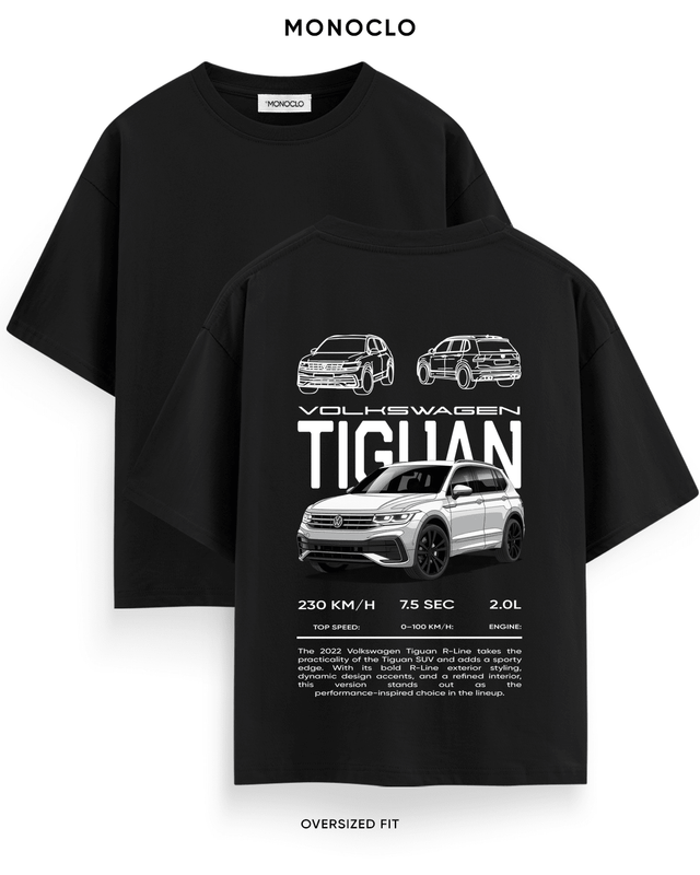 Футболка Monoclo Volkswagen Tiguan R-Line 2022 – Чорний