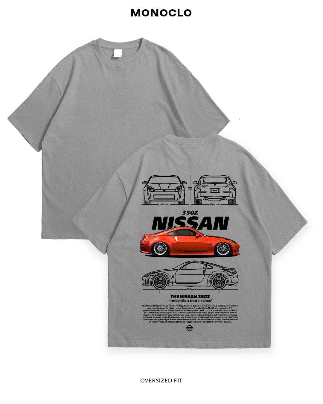 Футболка Nissan 350Z Red - MONOCLO UA