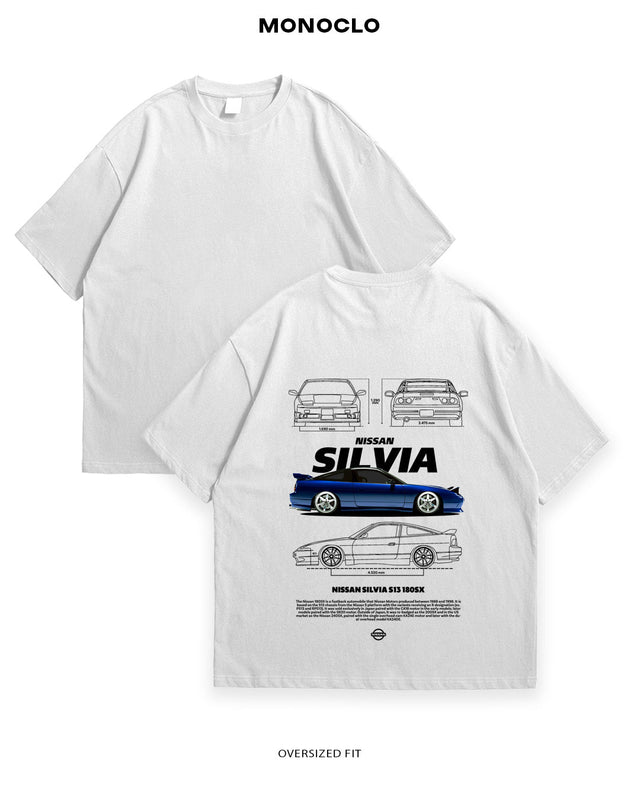 Футболка Nissan Silvia S13 Blue - MONOCLO UA