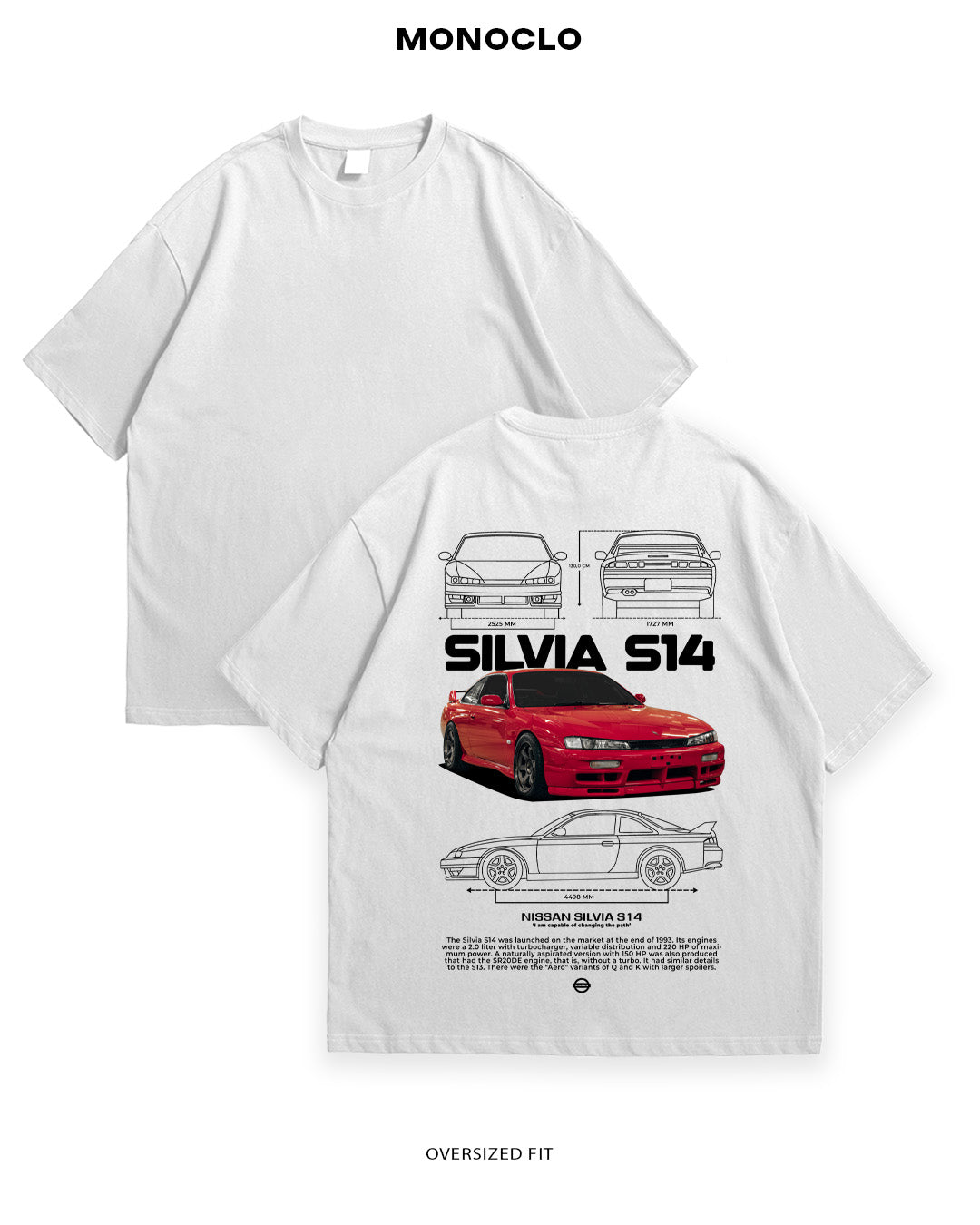 Футболка Nissan Silvia S14 - MONOCLO UA