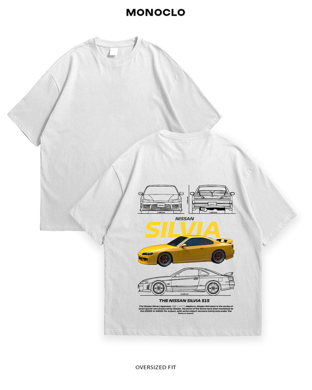 Футболка Nissan Silvia S15 Yellow - MONOCLO UA