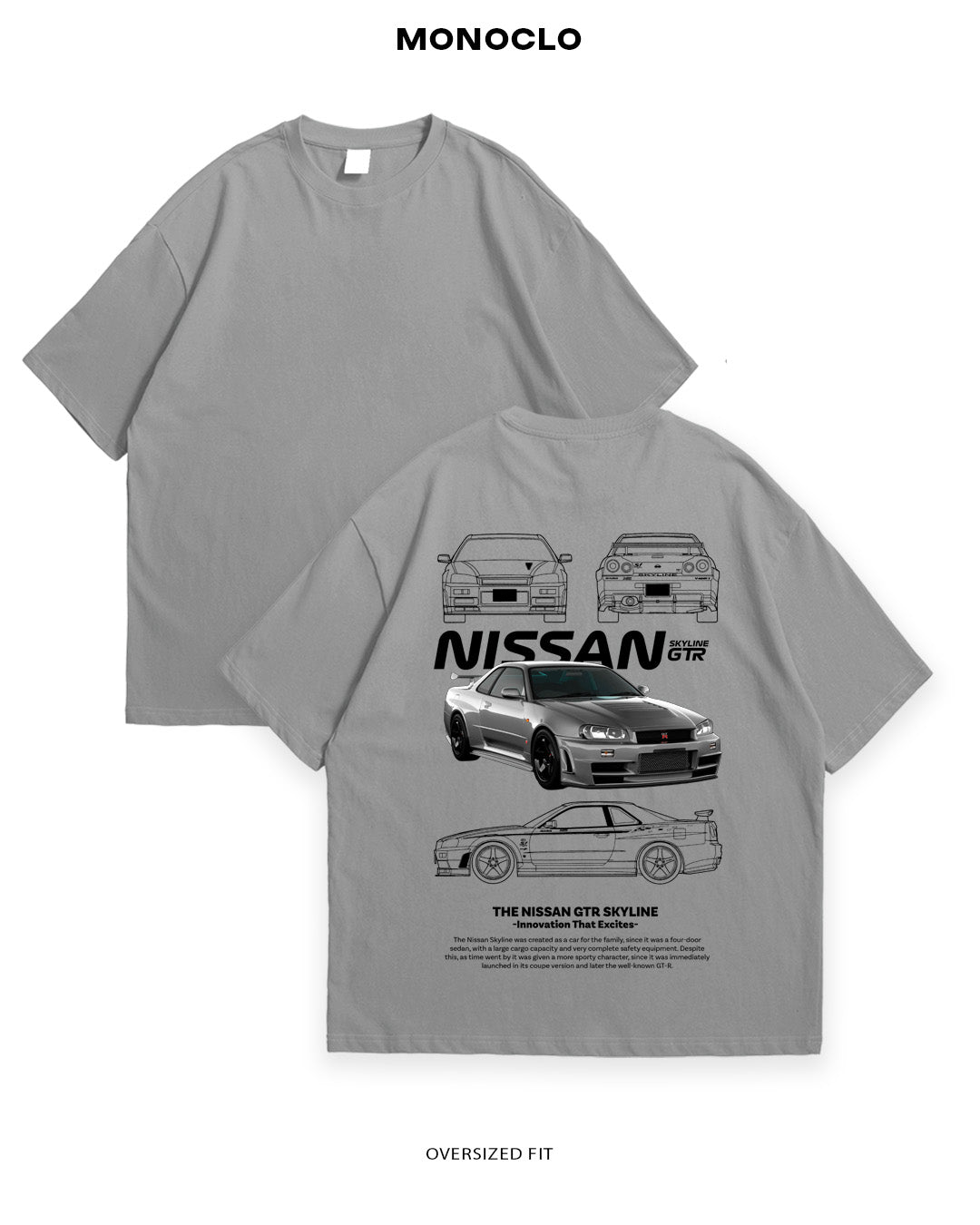 Футболка Nissan Skyline GT - R 2 - MONOCLO UA
