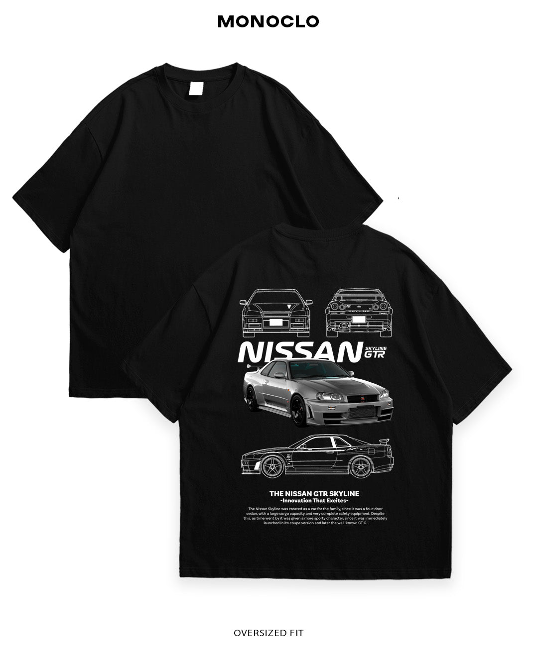 Футболка Nissan Skyline GT - R 2 - MONOCLO UA