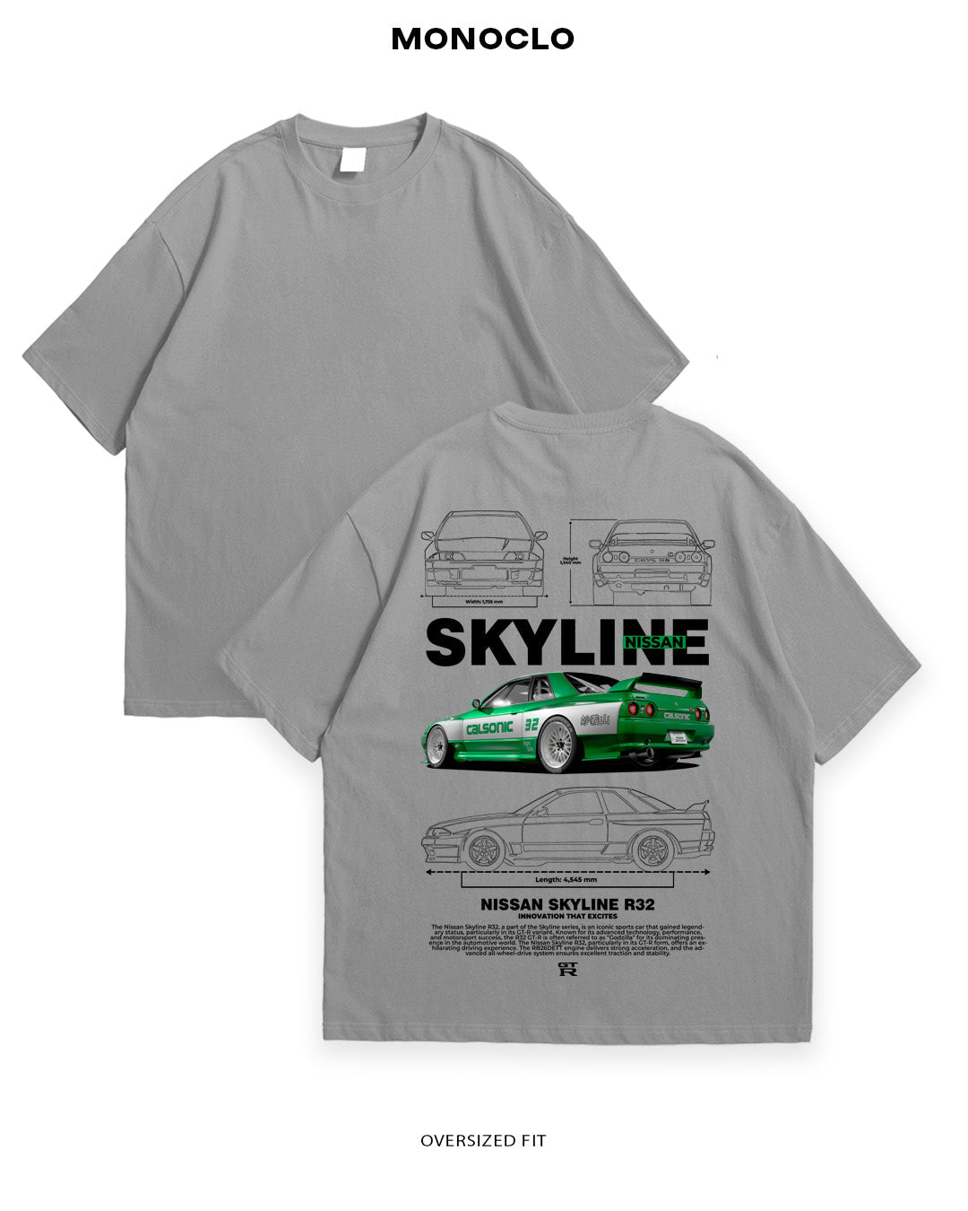 Футболка Nissan Skyline R32 2 - MONOCLO UA