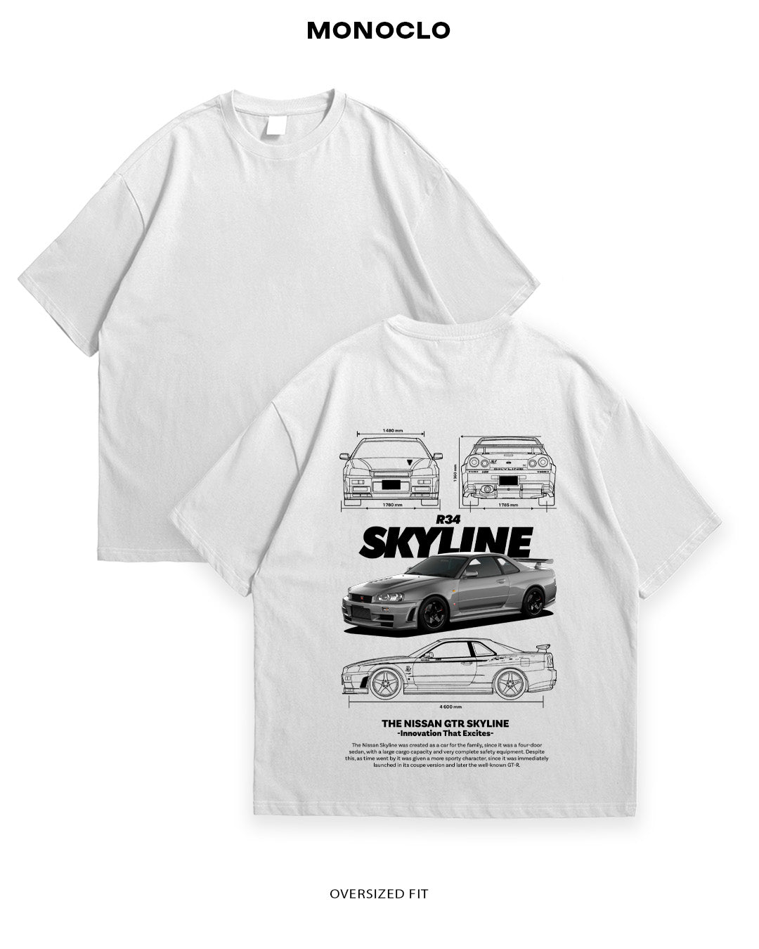 Футболка Nissan Skyline R34 - MONOCLO UA