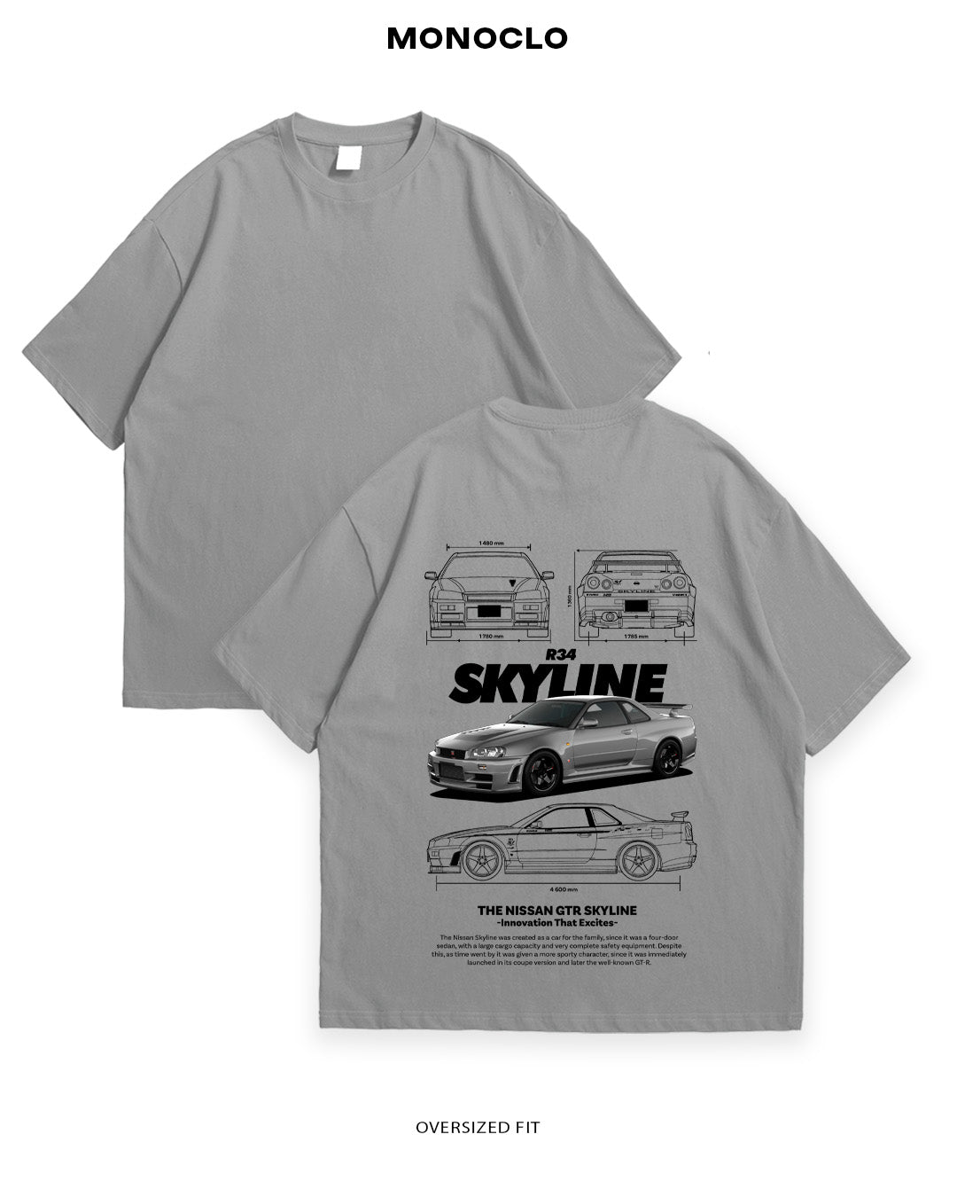 Футболка Nissan Skyline R34 - MONOCLO UA