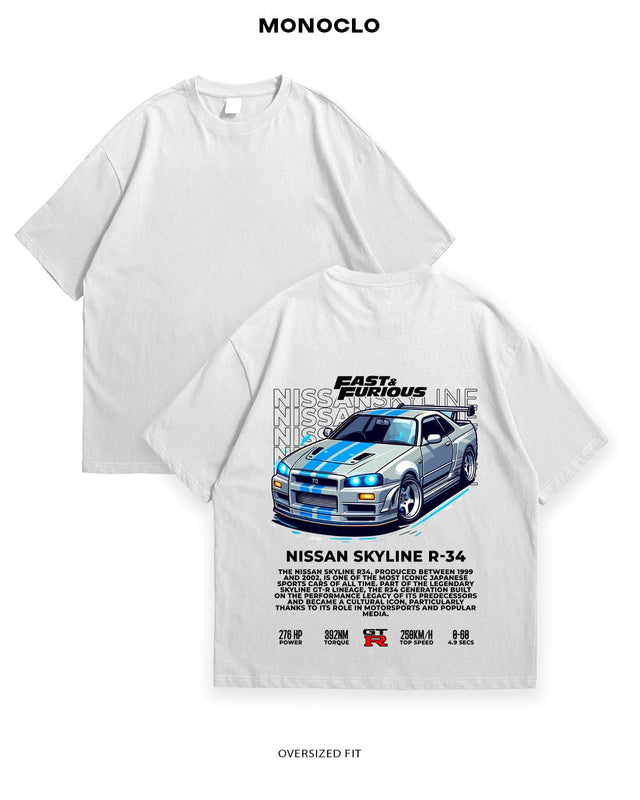 Футболка Nissan Skyline R34 F&F - MONOCLO UA