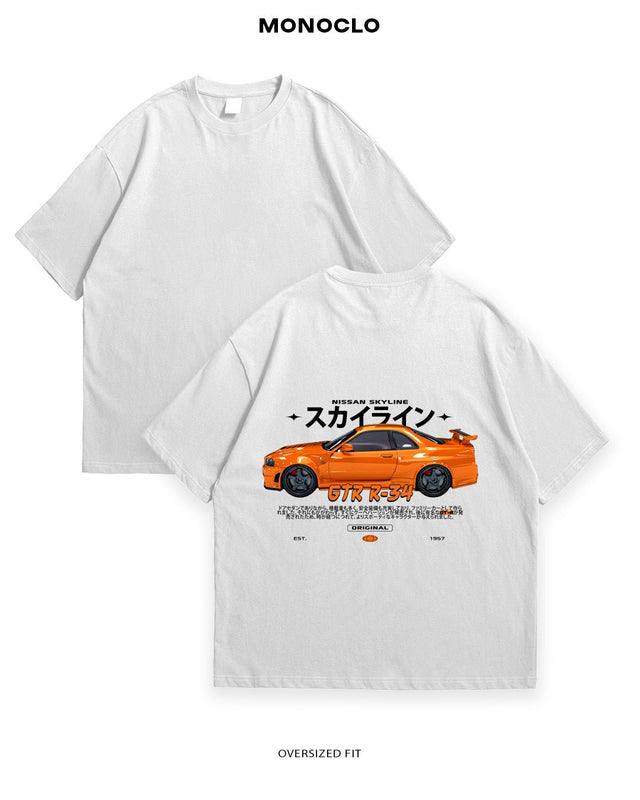 Футболка Nissan Skyline R34 Orange - MONOCLO UA