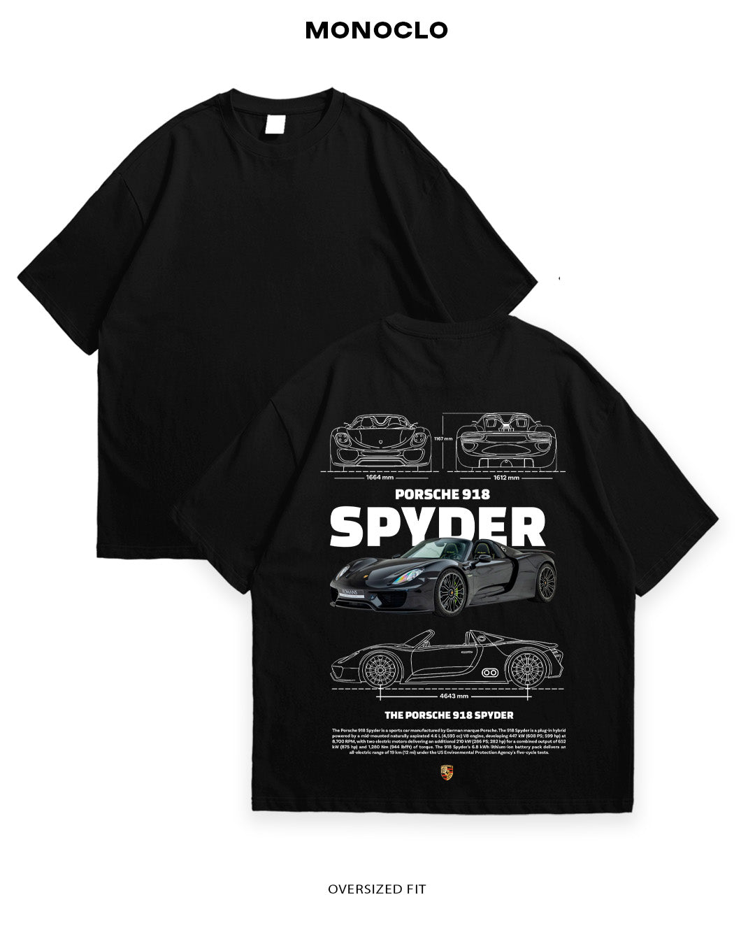 Футболка Porsche 918 Spyder - MONOCLO UA