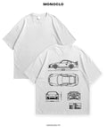 Футболка Porsche GT3 RS Blueprint - MONOCLO UA