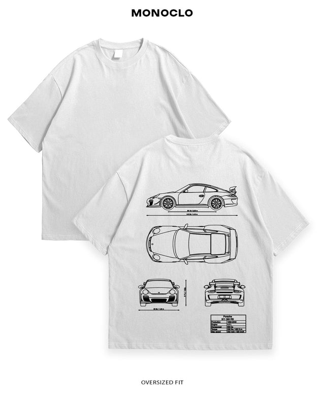 Футболка Porsche GT3 RS Blueprint - MONOCLO UA