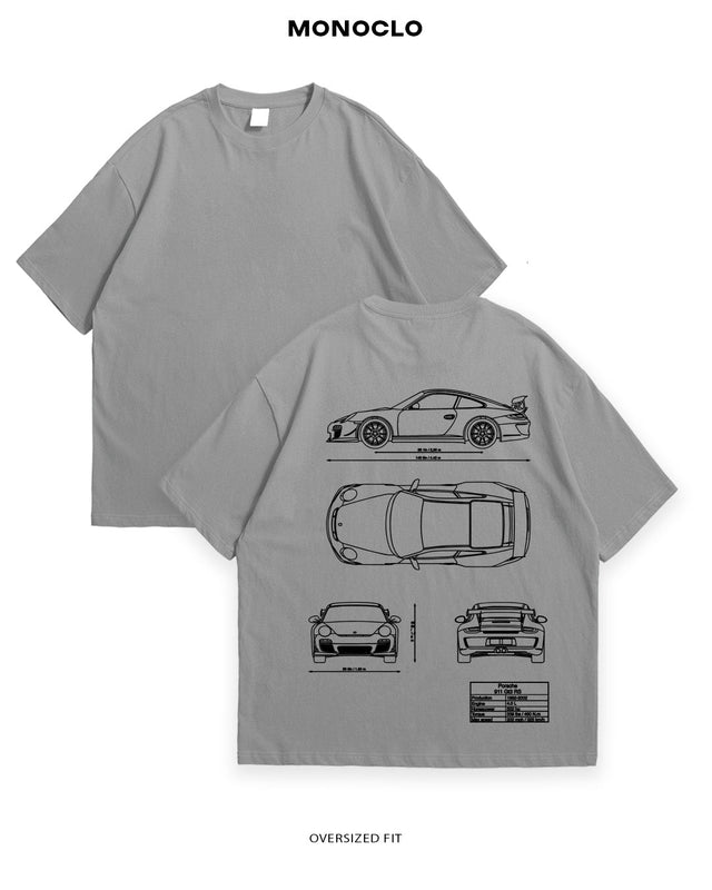 Футболка Porsche GT3 RS Blueprint - MONOCLO UA