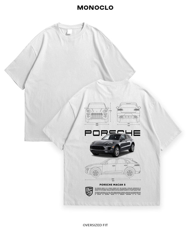 Футболка Porsche Macan S Gray - MONOCLO UA