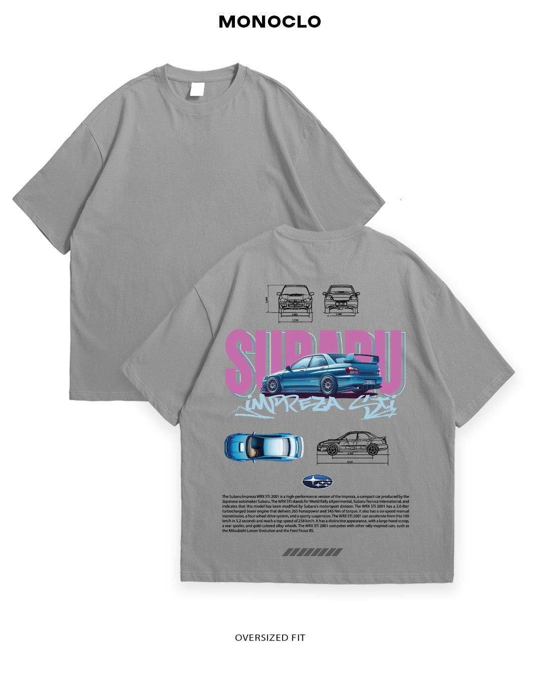 Футболка Subaru WRX STI 2001 - MONOCLO UA