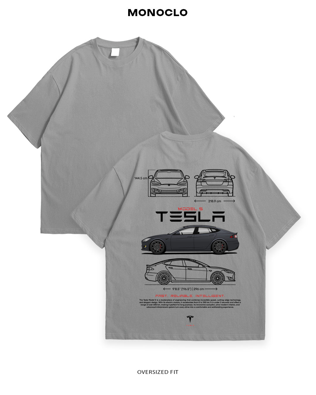 Футболка Tesla Model S - MONOCLO UA
