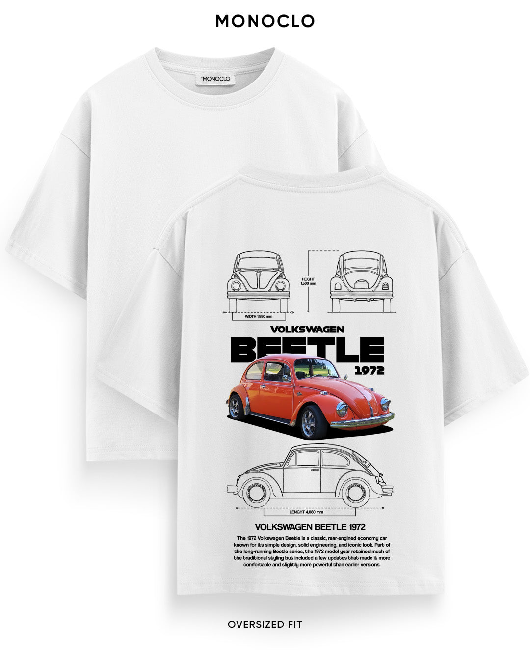 Футболка Volkswagen Beetle 1972 - MONOCLO UA