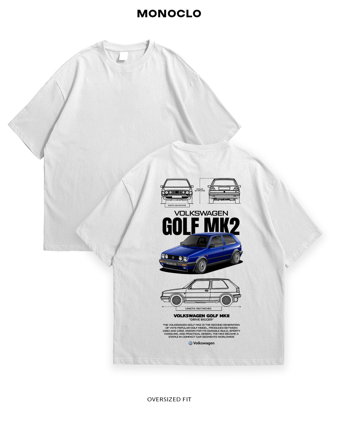 Футболка Volkswagen Golf MK2 - MONOCLO UA