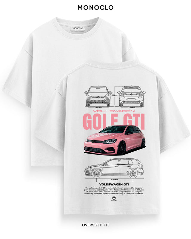 Футболка Volkswagen Volkswagen Golf GTI Pink - MONOCLO UA