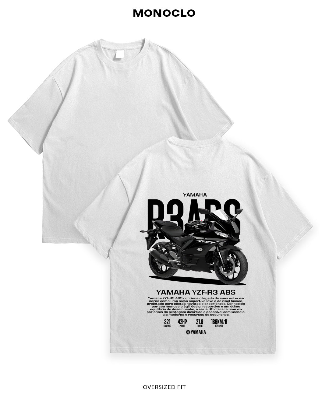Футболка Yamaha YZF - R3 ABS - MONOCLO UA