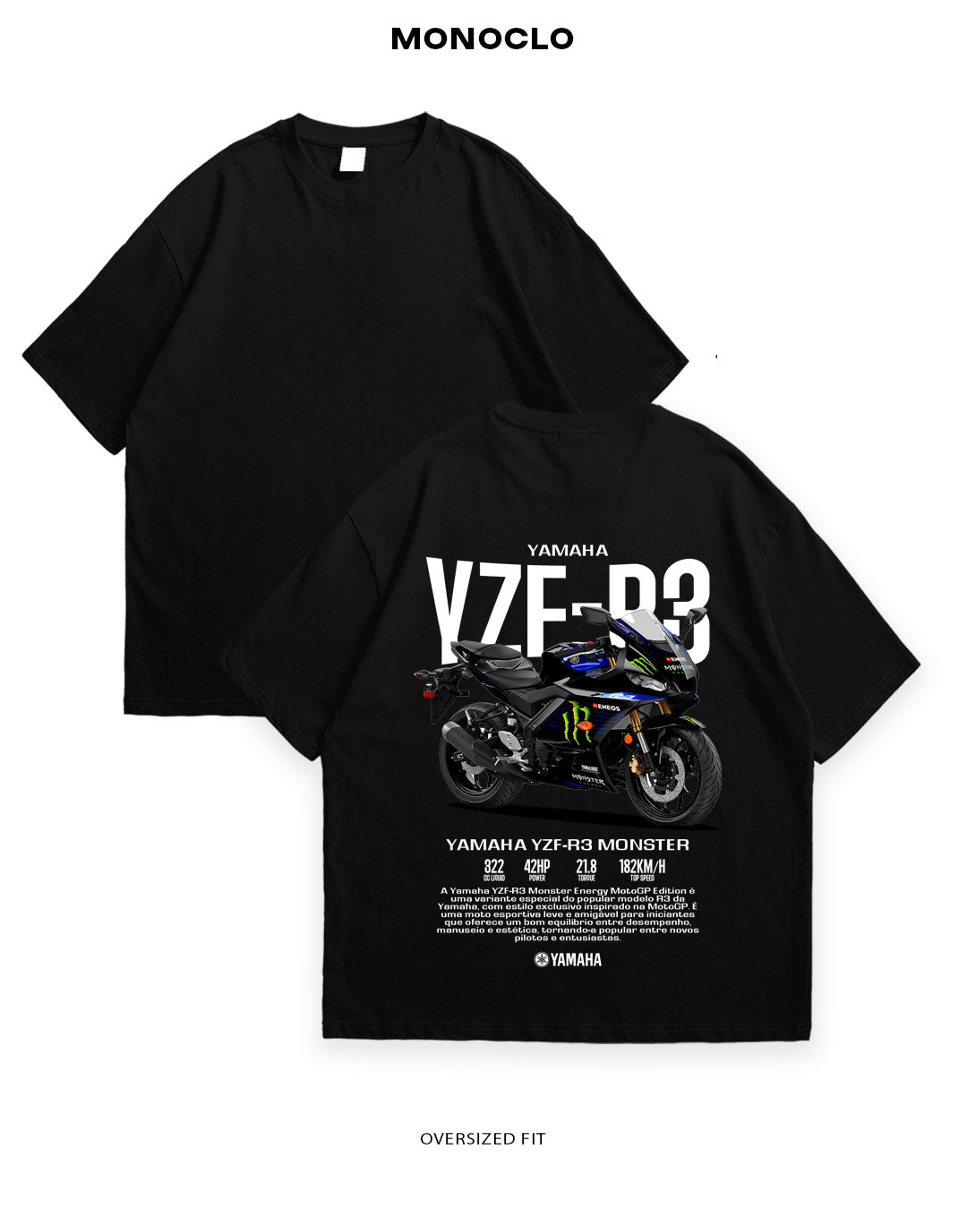 Футболка Yamaha YZF - R3 Monster - MONOCLO UA